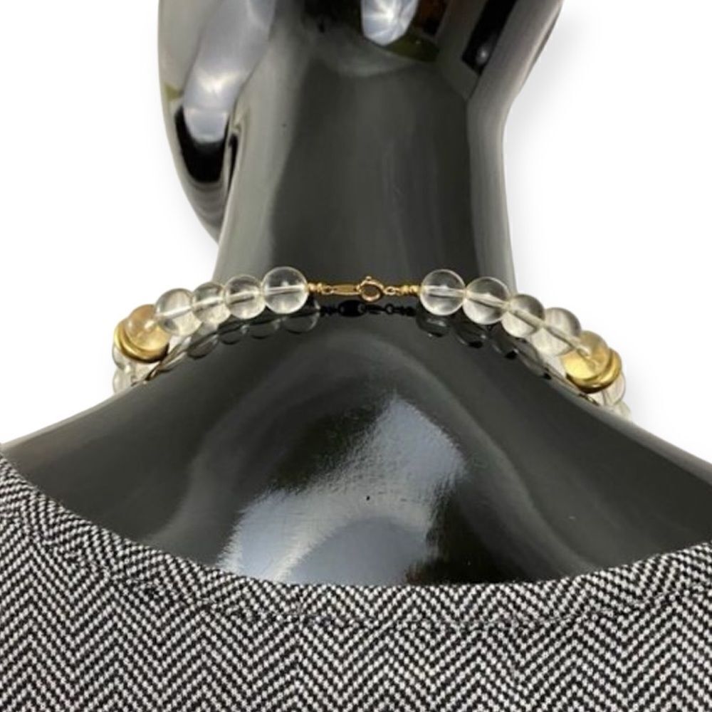 80s Vintage Trifari Lucite Beaded Necklace - Picture 3 of 5